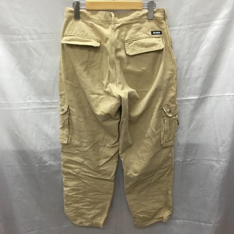 エクストララージ XLARGE パンツ ワークパンツ、ペインターパンツ カーゴパンツ カジュアルパンツ ワイドパンツ ワークパンツ ミリタリーパンツ 30インチ 無地 ベージュ / ベージュ /  メンズ USED 古着 中古 10111921