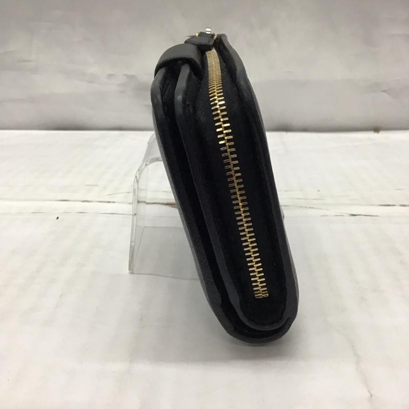 プラダ PRADA 財布 二つ折り 1ML225 箱有 ロゴ、文字 黒 / ブラック /  レディース USED 古着 中古 10120215