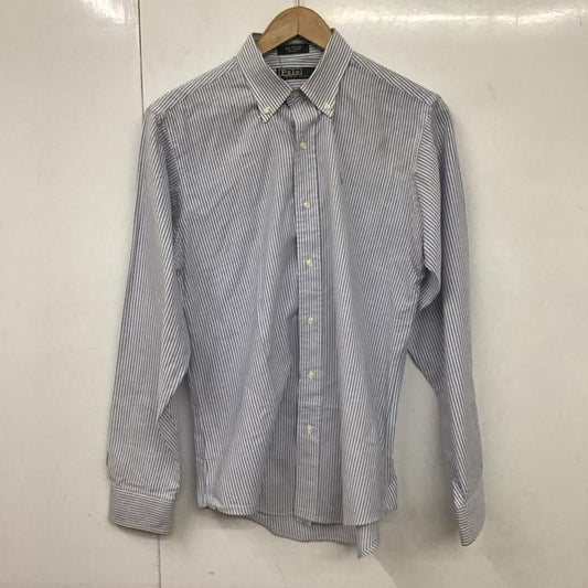 ポロバイラルフローレン Polo by RALPH LAUREN シャツ、ブラウス 長袖 ボタンダウンシャツ 80s ストライプ 白 / ホワイト / X 水色 / ライトブルー /  メンズ USED 古着 中古 10131360