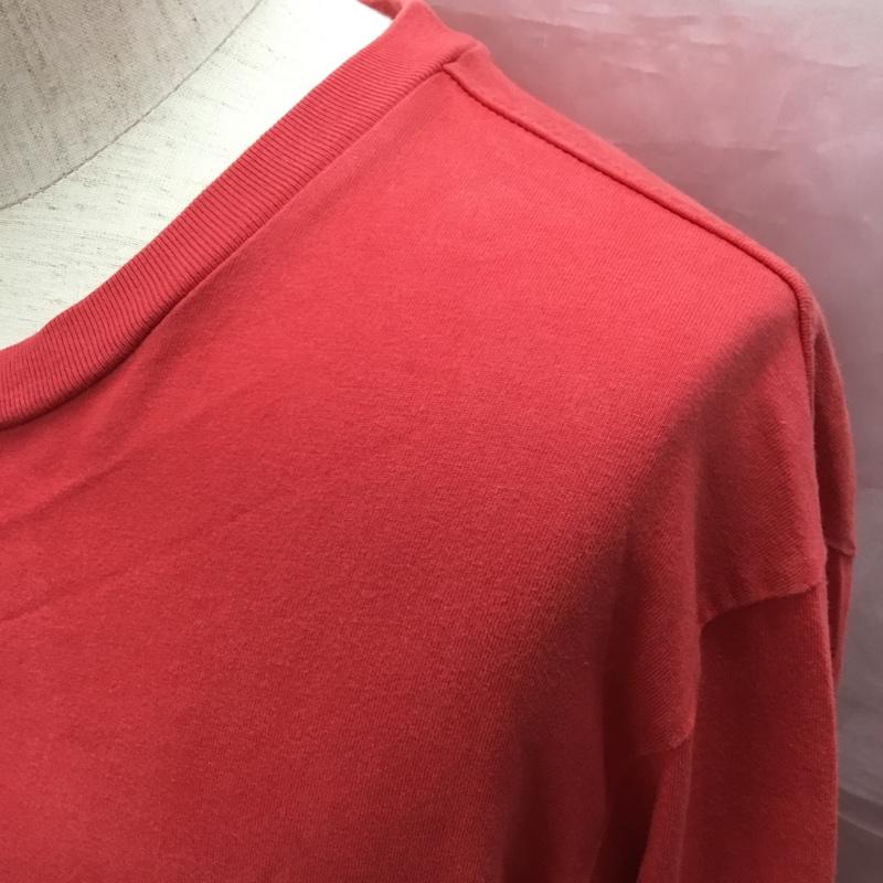 シュプリーム Supreme カットソー 長袖 19AW トレードマークロングスリーブ トップ ロンT バックプリント 長袖カットソー L ロゴ、文字 赤 / レッド /  メンズ USED 古着 中古 10120279