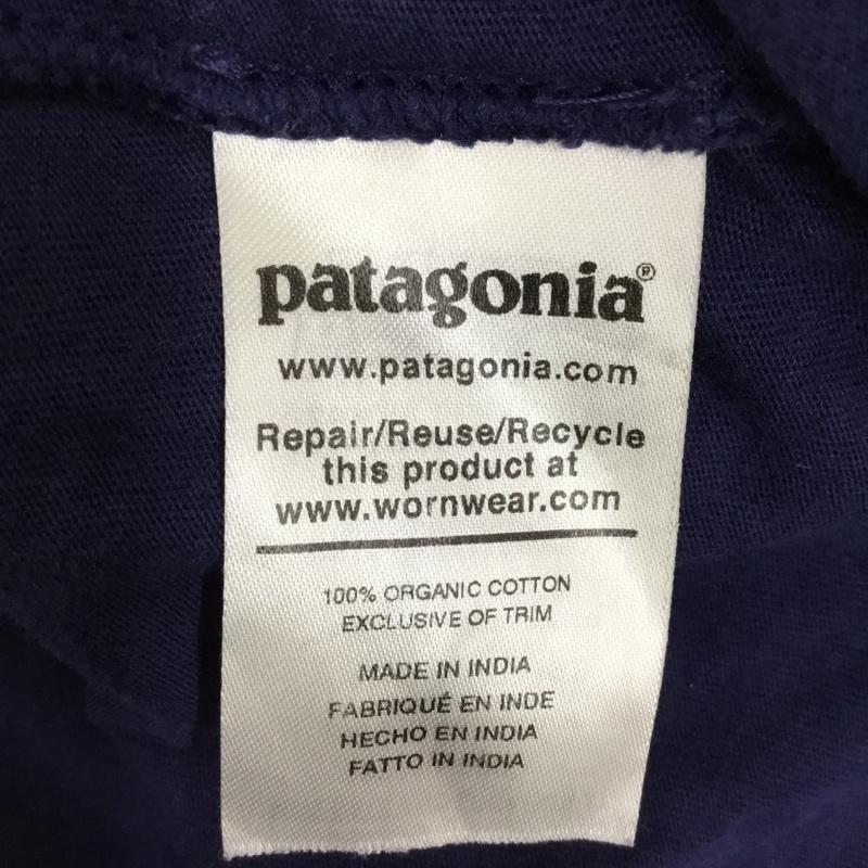 パタゴニア patagonia Tシャツ 半袖 38526SP20 オーガニックコットン XS ロゴ、文字 紺 / ネイビー /  メンズ USED 古着 中古 10117198