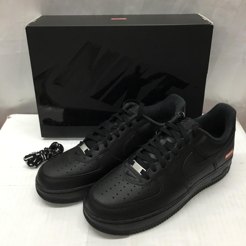 ナイキ NIKE スニーカー スニーカー CU9225 001 AIR FORCE 1 LOW SUPREME 28cm 箱有 28.0cm ロゴ、文字 黒 / ブラック /  メンズ USED 古着 中古 10112848