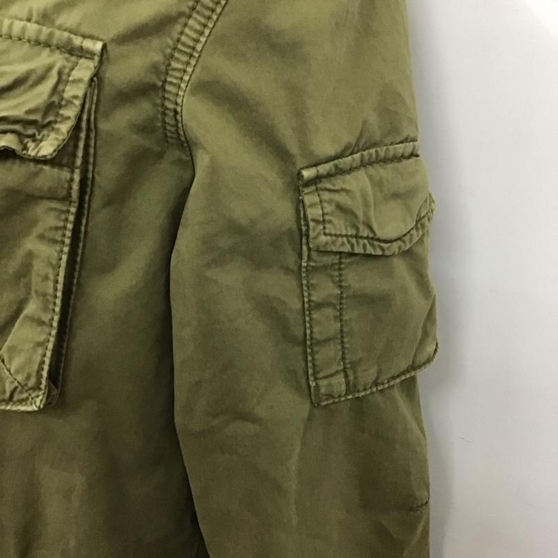 アメリカンイーグル AMERICANEAGLE ジャケット、上着 ジャンパー、ブルゾン ジップアップジャケット ジャンパー ジャケット ミリタリージャケット アウター S 無地 カーキ / カーキ /  メンズ USED 古着 中古 10123872