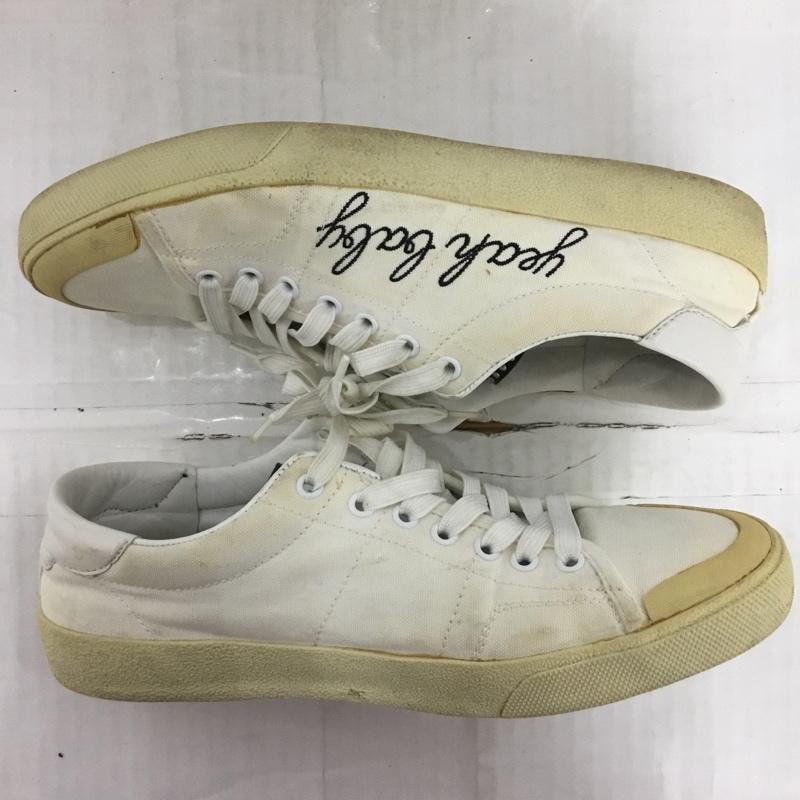 サンローラン SAINTLAURENT スニーカー スニーカー Yeah Baby 刺繍 箱有 ロゴ、文字 白 / ホワイト /  メンズ USED 古着 中古 10123815