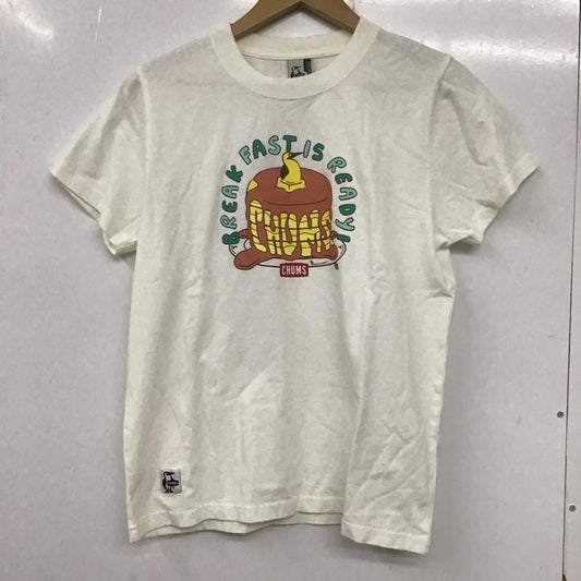 チャムス CHUMS Tシャツ 半袖 パンケーキTEE L プリント 白 / ホワイト /  レディース USED 古着 中古 10137178