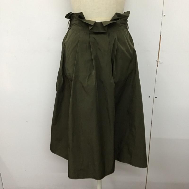 ザラ ZARA スカート ロングスカート XS 無地 カーキ / カーキ /  レディース USED 古着 中古 10124877