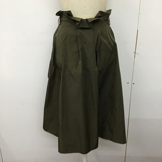 ザラ ZARA スカート ロングスカート XS 無地 カーキ / カーキ /  レディース USED 古着 中古 10124877