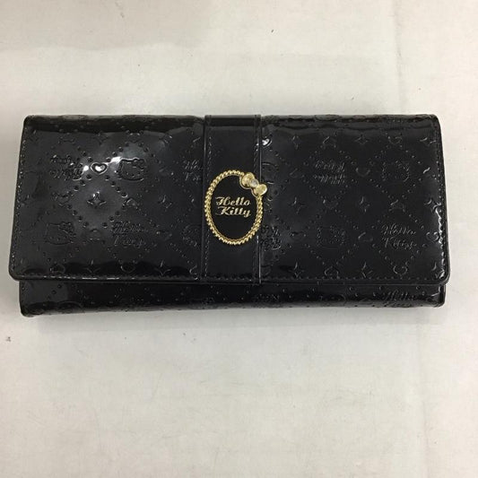 サンリオ sanrio 財布 長財布 キティちゃん ロゴ、文字 黒 / ブラック /  レディース USED 古着 中古 10141891