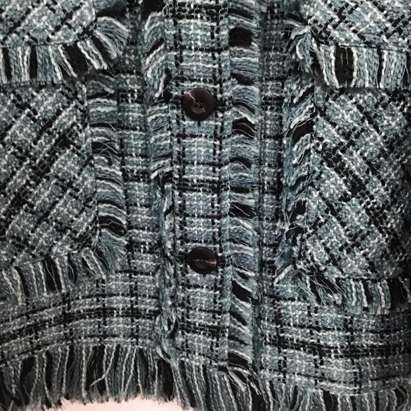 スライ SLY ジャケット、上着 ジャケット、ブレザー 039han30-0021 ツィードフリンジジャケット カジュアルジャケット アウター FREE チェック マルチカラー / マルチカラー /  レディース USED 古着 中古 10147692