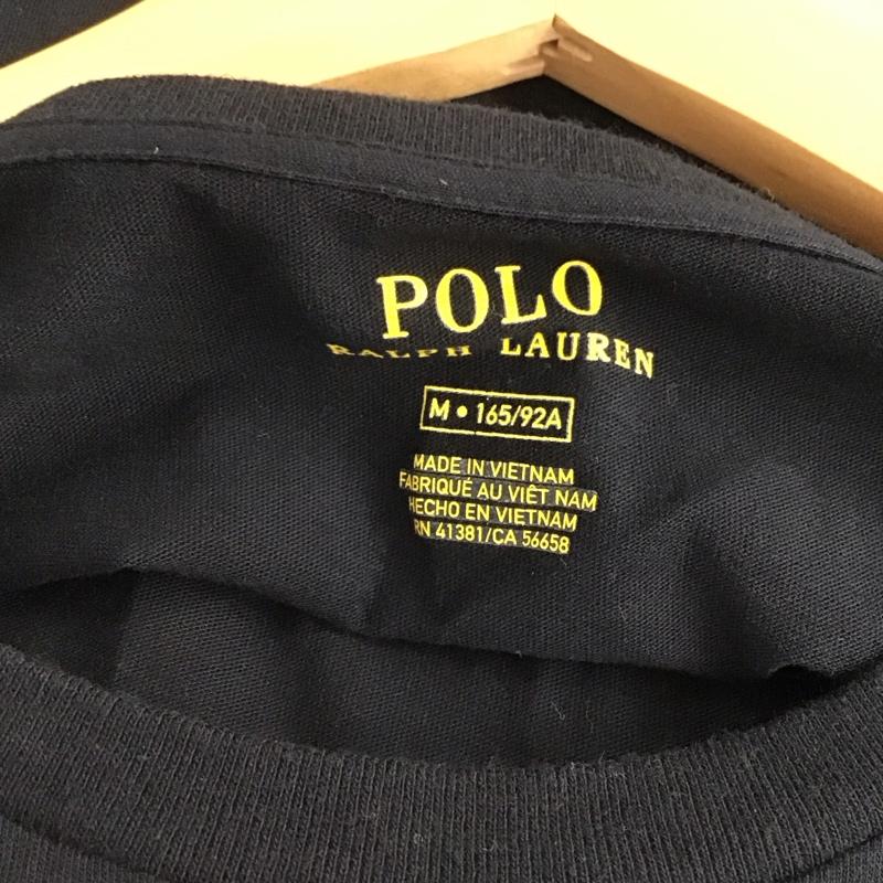 ポロラルフローレン POLO RALPH LAUREN Tシャツ 半袖 半袖カットソー プリントTシャツ クルーネックカットソー M ロゴ、文字 黒 / ブラック /  レディース USED 古着 中古 10145379