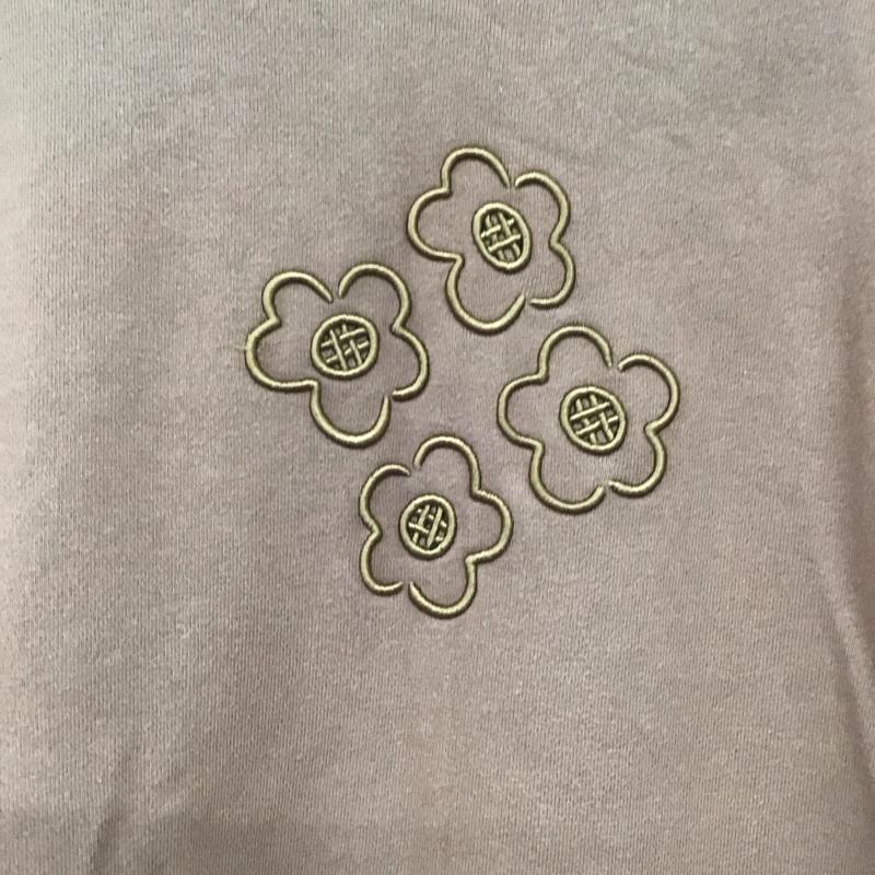 ポピー POPPY トレーナー 長袖 スウェット 刺繍 FREE 花柄 茶 / ブラウン /  レディース USED 古着 中古 10143816