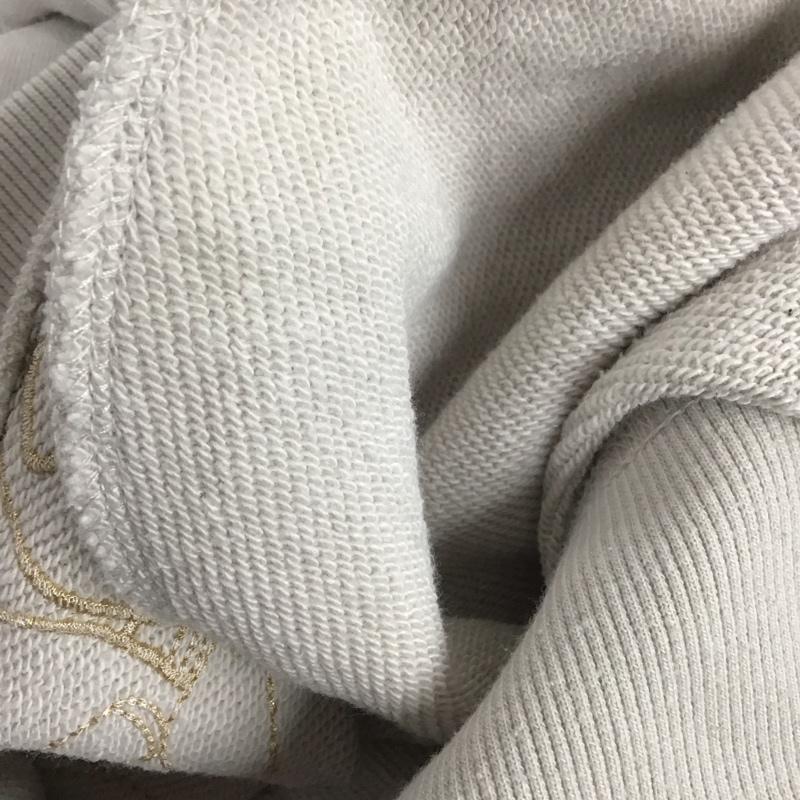 グラニフ graniph パーカー 長袖 長袖パーカー プルオーバーパーカー スウェット XL 刺繍 グレージュ / グレージュ /  メンズ USED 古着 中古 10148964