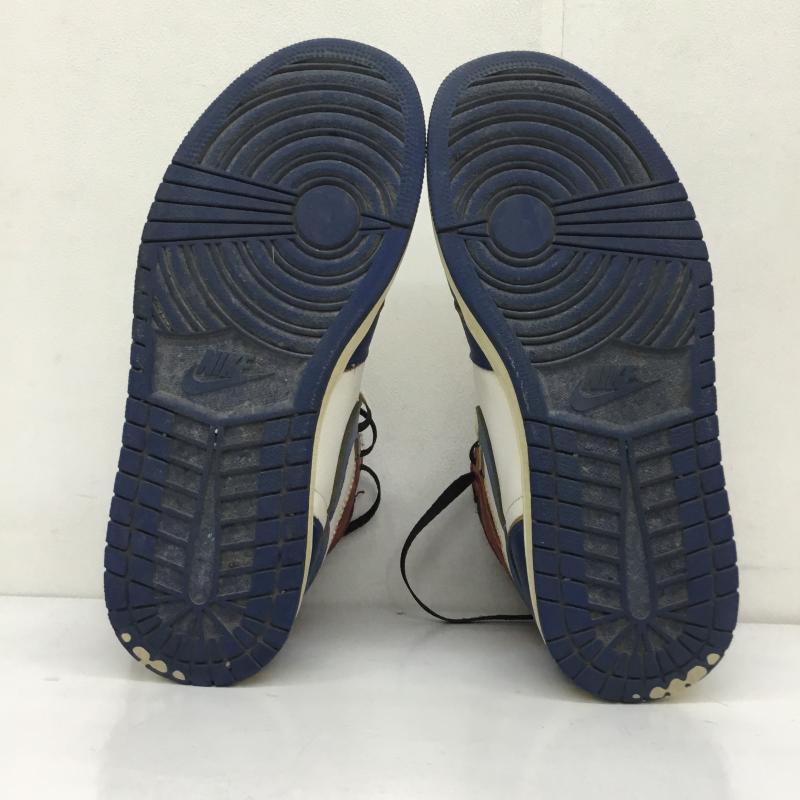 ナイキ NIKE スニーカー スニーカー Union × Nike Air Jordan 1 Retro High OG NRG Storm Blue/Varsity Red ユニオン 27.0cm ロゴ、文字 青 / ブルー /  メンズ USED 古着 中古 10112685
