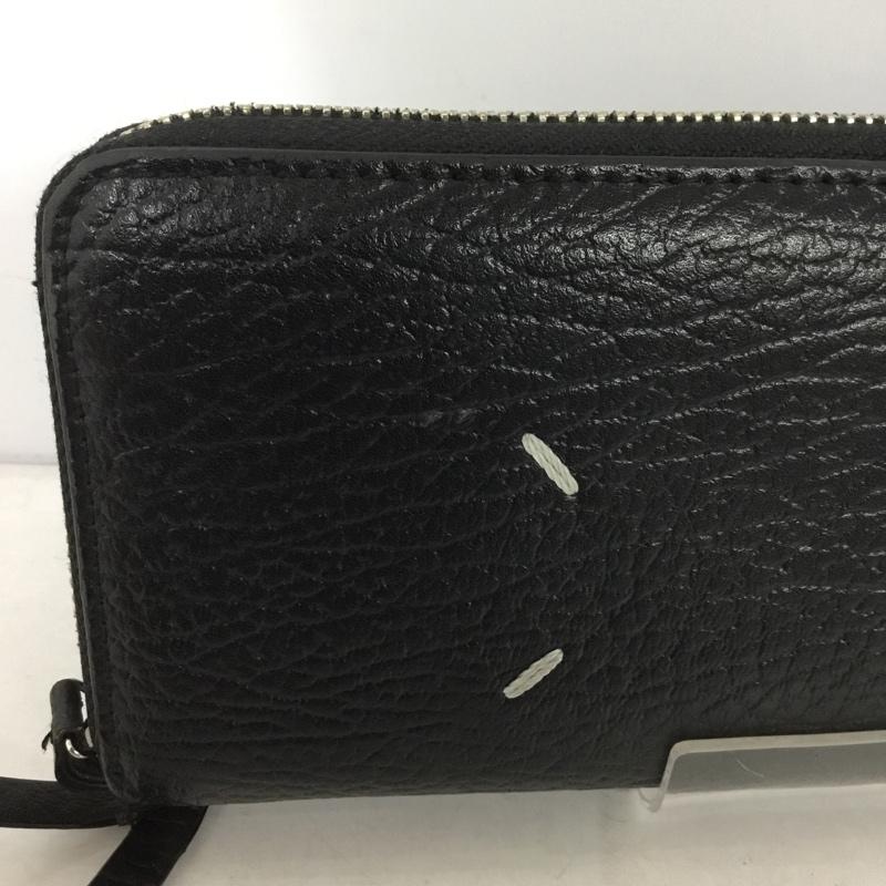 メゾン マルジェラ Maison Margiela 財布 長財布 ラウンドファスナー 無地 黒 / ブラック /  メンズ USED 古着 中古 10145163