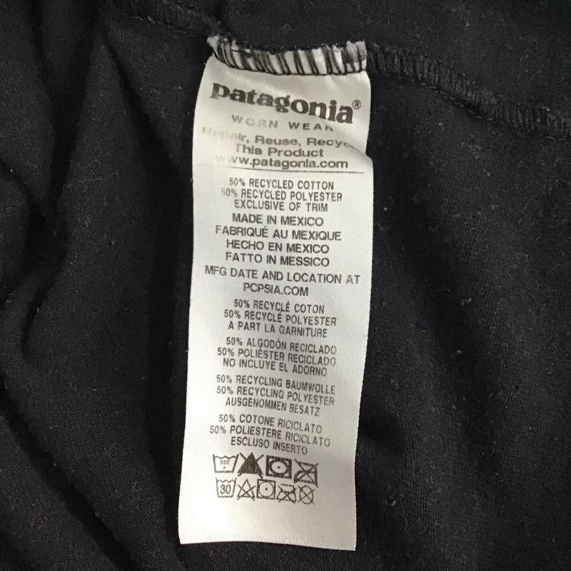 パタゴニア patagonia Tシャツ 長袖 39161fa19 長袖カットソー プリントTシャツ S プリント 黒 / ブラック /  メンズ USED 古着 中古 10131553