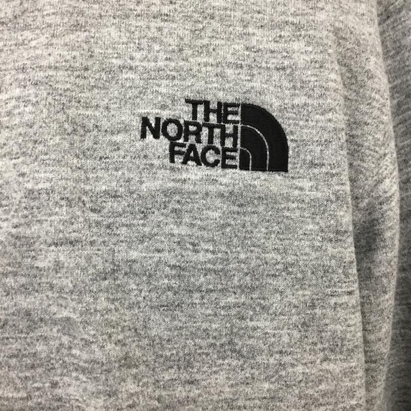 ザノースフェイス THE NORTH FACE パーカー 長袖 NT12037 スクエアロゴフルジップフーディ長袖パーカー スウェット M ロゴ、文字 灰 / グレー /  メンズ USED 古着 中古 10110097