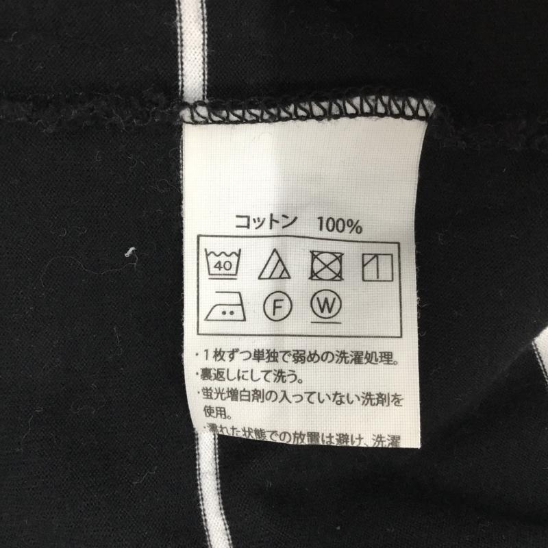 クーティープロダクションズ COOTIE PRODUCTIONS Tシャツ 半袖 半袖カットソー プリントTシャツ クルーネックカットソー M ボーダー柄 白 / ホワイト / X 黒 / ブラック /  メンズ USED 古着 中古 10120113