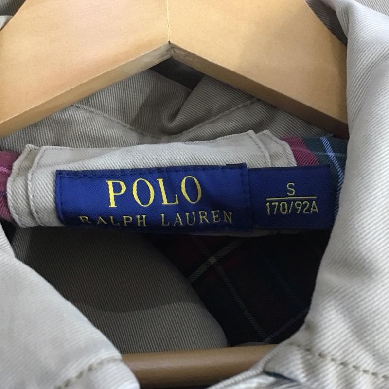 ポロラルフローレン POLO RALPH LAUREN ジャケット、上着 ジャケット、ブレザー ジップアップジャケット アウター 古着 S ロゴ、文字 ベージュ / ベージュ /  メンズ USED 古着 中古 10139707