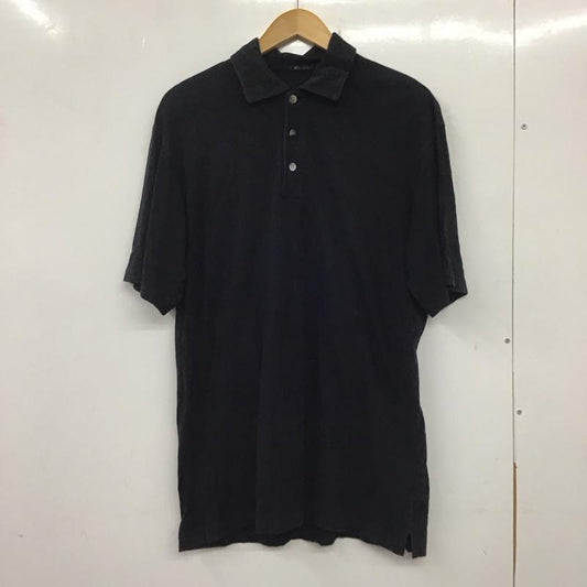 ワイズフォーメン Y s for men ポロシャツ 半袖 半袖ポロシャツ カラーシャツ 半袖カットソー 無地 紺 / ネイビー /  メンズ USED 古着 中古 10138155