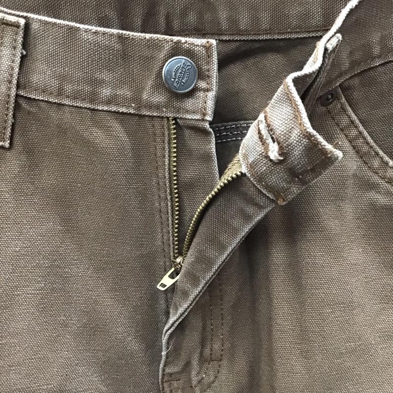 ディッキーズ Dickies パンツ ワークパンツ、ペインターパンツ ワークパンツ ワイドパンツ カジュアルパンツ 32インチ 無地 茶 / ブラウン /  メンズ USED 古着 中古 10116228