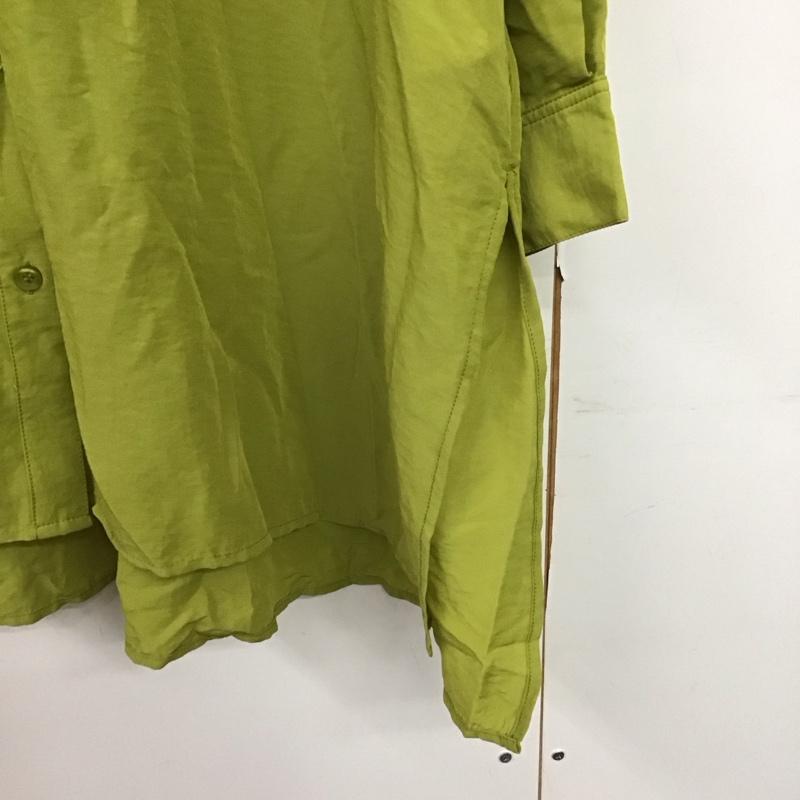 レプシィム LEPSIM シャツ、ブラウス 長袖 FREE 無地 黄緑 / イエローグリーン /  レディース USED 古着 中古 10142251