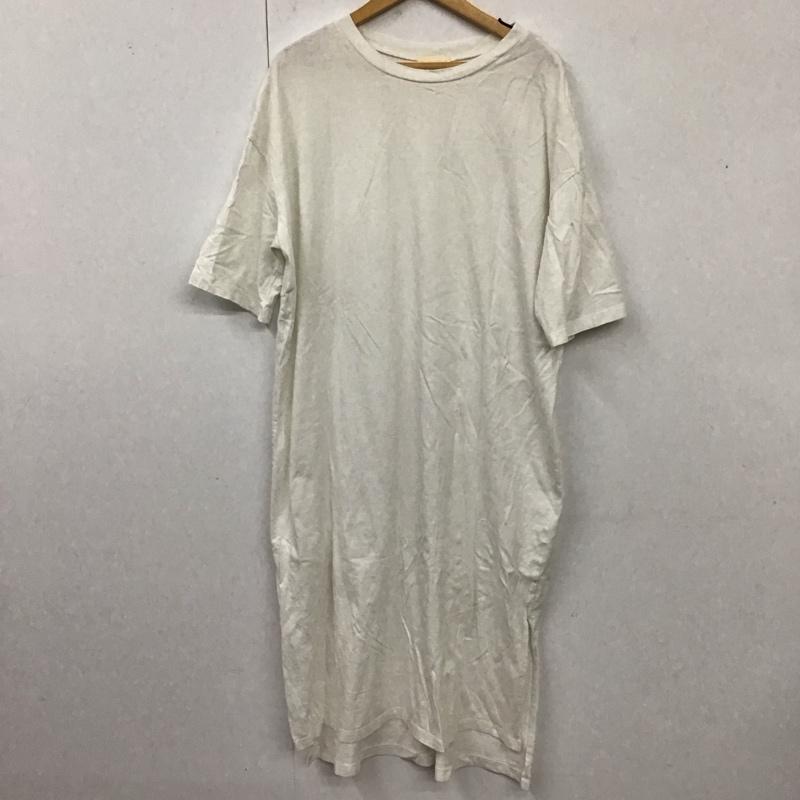 アースミュージックアンドエコロジー earth music&ecology ワンピース ロングスカート 1C96L1H0200 オーガニックコットンBIGシルエットワンピース FREE 無地 白 / ホワイト /  レディース USED 古着 中古 10119266