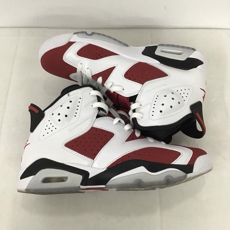 ナイキ NIKE スニーカー スニーカー CT8529 106 AIR JORDAN 6 RETRO 28cm 箱有 28.0cm ロゴ、文字 白 / ホワイト / X 黒 / ブラック / X えんじ / ワインレッド /  メンズ USED 古着 中古 10132473