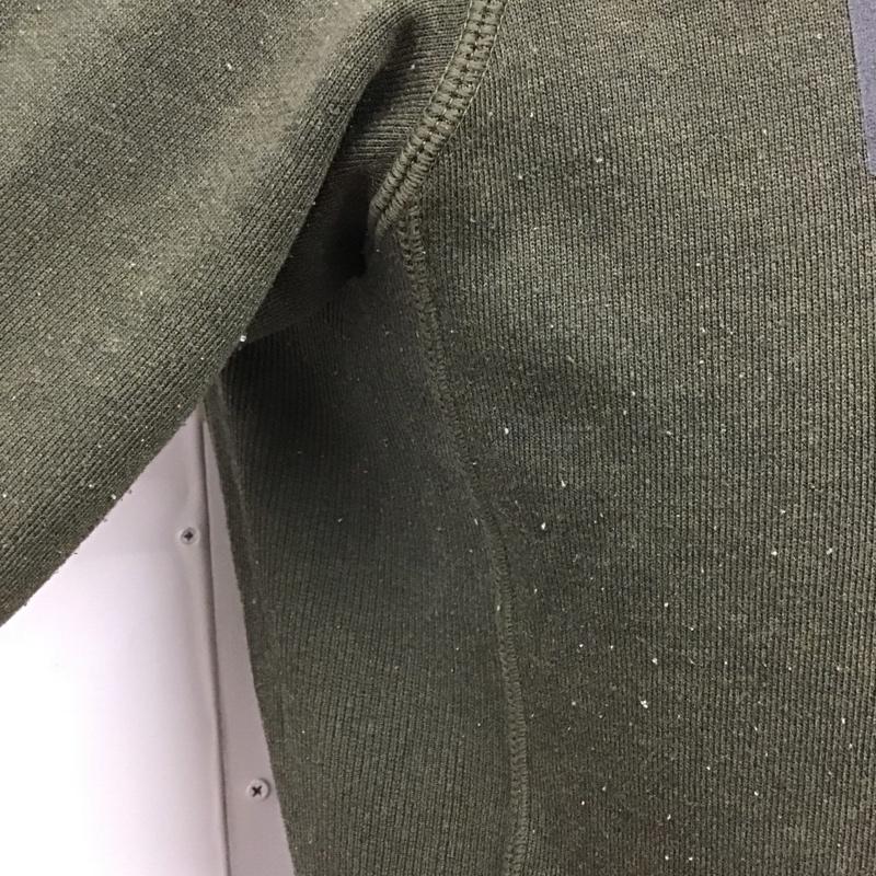 ザノースフェイス THE NORTH FACE パーカー 長袖 nt12088 カラーヘザードスウェットフーディ プルオーバー 長袖パーカー M ロゴ、文字 カーキ / カーキ /  メンズ USED 古着 中古 10119519