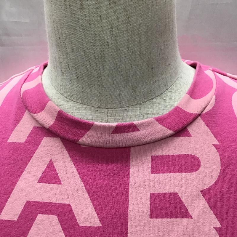 マークジェイコブス MARCJACOBS Tシャツ 半袖 半袖カットソー プリントTシャツ クルーネックカットソー ロゴ、文字 桃 / ピンク /  メンズ USED 古着 中古 10118399