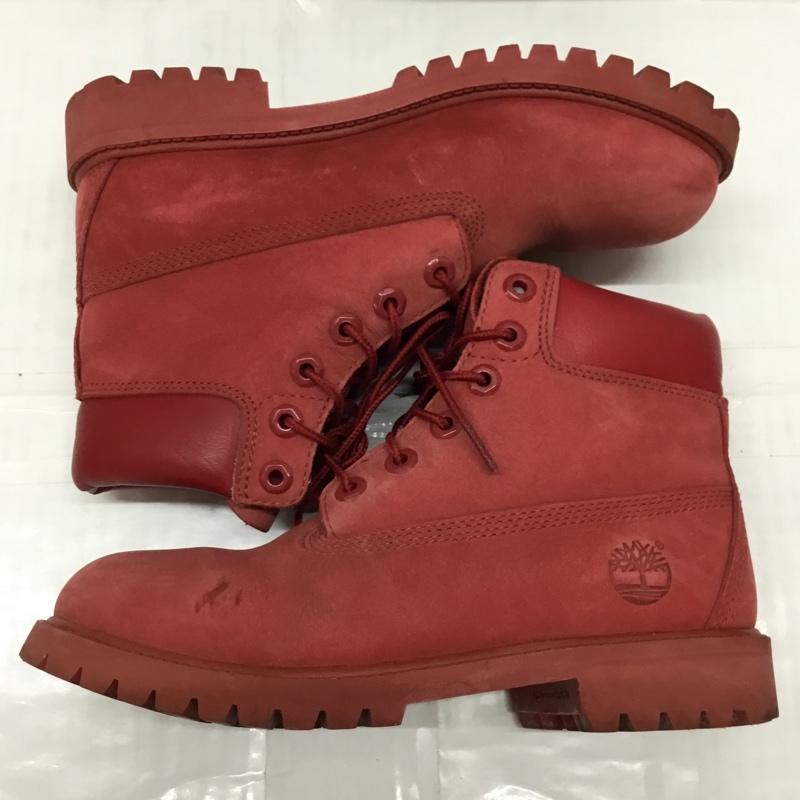 ティンバーランド Timberland ブーツ ショートブーツ A14X2 WS 6 IN PREMIUM BOOT 23cm 23.0cm ワンポイント 赤 / レッド /  レディース USED 古着 中古 10118669