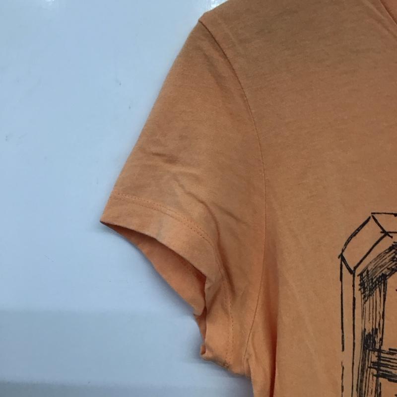 ポロジーンズ Polo Jeans Co. Tシャツ 半袖 RALPH LAUREN ナンバープリント L ロゴ、文字 橙 / オレンジ /  レディース USED 古着 中古 10133554