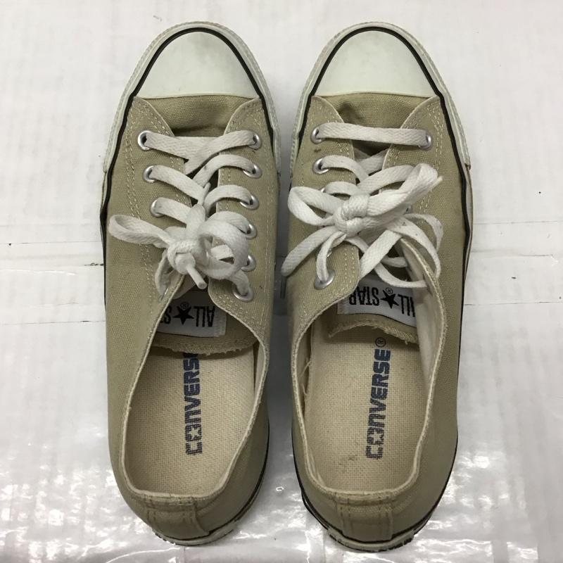 コンバース CONVERSE スニーカー スニーカー 1CL129 CANVAS ALL STAR COLORS OX 25.5cm 25.5cm ロゴ、文字 ベージュ / ベージュ /  メンズ USED 古着 中古 10116233