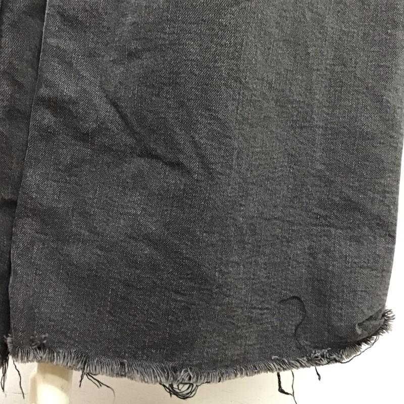 ザラ ZARA パンツ デニム、ジーンズ デニムパンツ ワイドパンツ ストレートパンツ カジュアルパンツ 36 無地 黒 / ブラック /  レディース USED 古着 中古 10117993