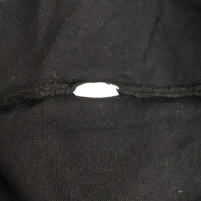 ザラ ZARA ニット、セーター 半袖 半袖ニットカットソー Vネックカットソー 半袖セーター S 無地 黒 / ブラック /  レディース USED 古着 中古 10122519