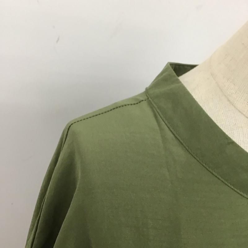 レプシィム LEPSIM ワンピース ロングスカート LPS90415AD サラキレポンチョ チュニック バンドカラー FREE 無地 カーキ / カーキ /  レディース USED 古着 中古 10123192