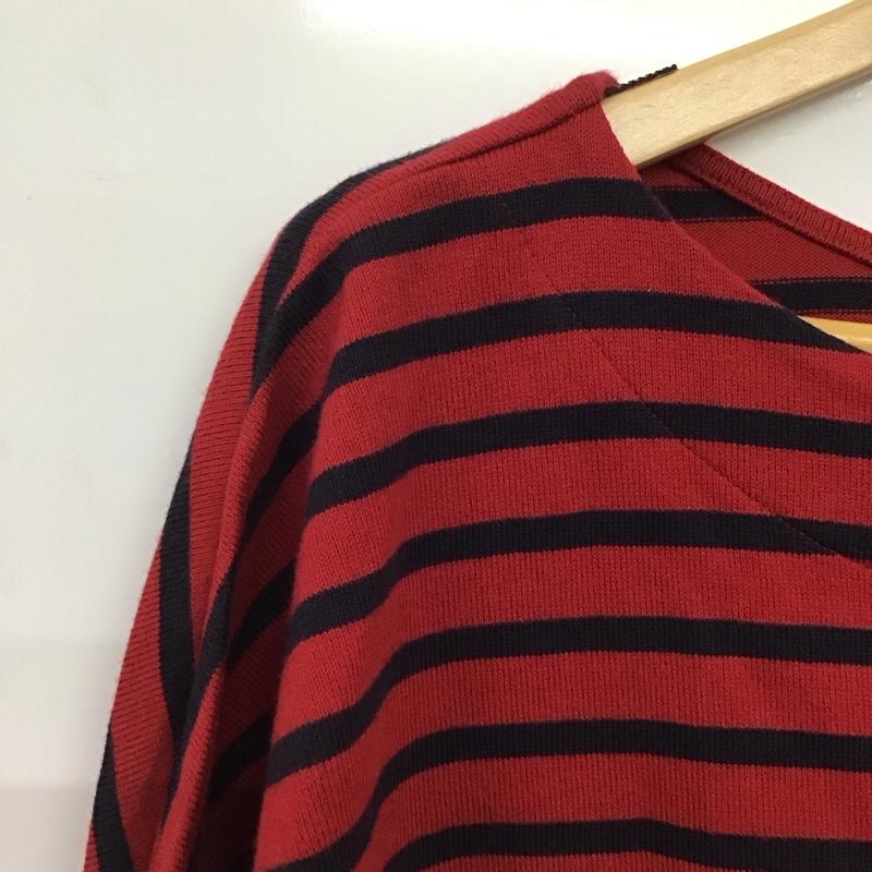 スタディオクリップ studio CLIP Tシャツ 七分袖 ボーダー LL ボーダー柄 マルチカラー / マルチカラー /  レディース USED 古着 中古 10141773