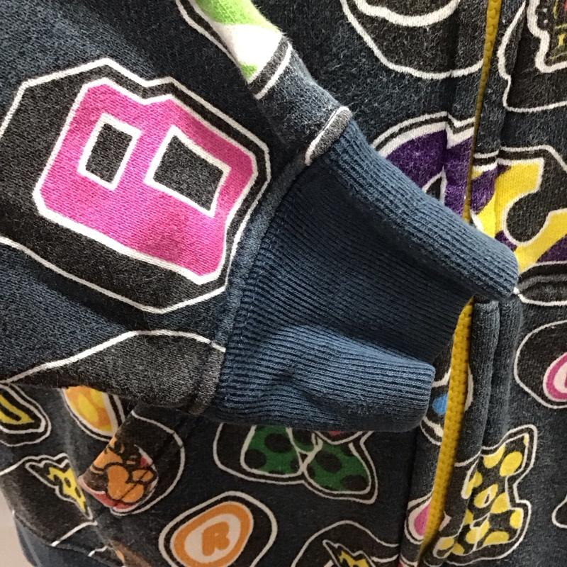 ベイプキッズ BAPEKIDS パーカー 長袖 長袖パーカー フード付き長袖カットソー スウェット カジュアルカットソー 120cm プリント マルチカラー / マルチカラー /  ボーイズ USED 古着 中古 10111667