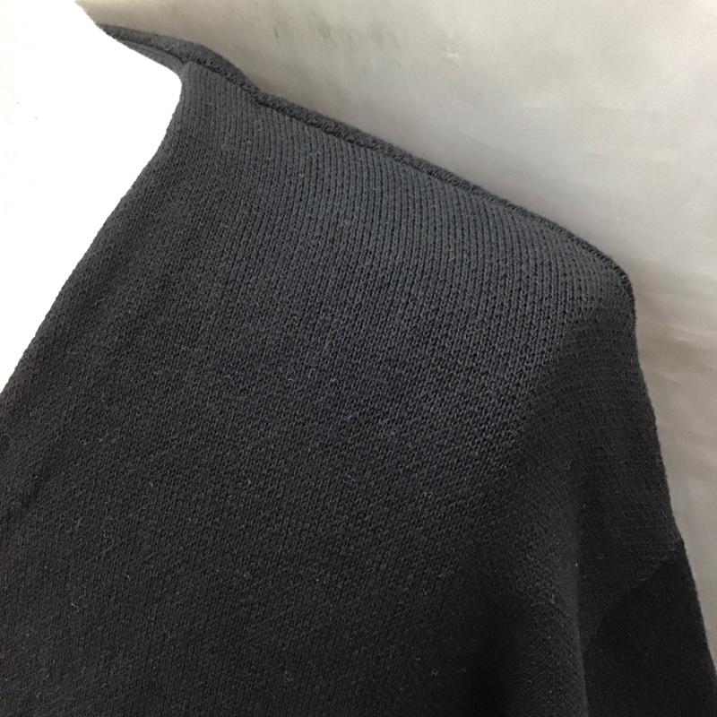 アンディフィーテッド UNDEFEATED カーディガン 長袖 Vネック コットン XL ロゴ、文字 黒 / ブラック /  メンズ USED 古着 中古 10121176