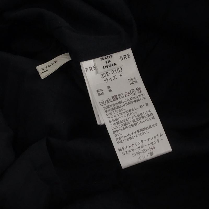 フリークスストア FREAK S STORE ワンピース ロングスカート ロングワンピース ノースリーブワンピース フレアスカート FREE 無地 紺 / ネイビー /  レディース USED 古着 中古 10149097