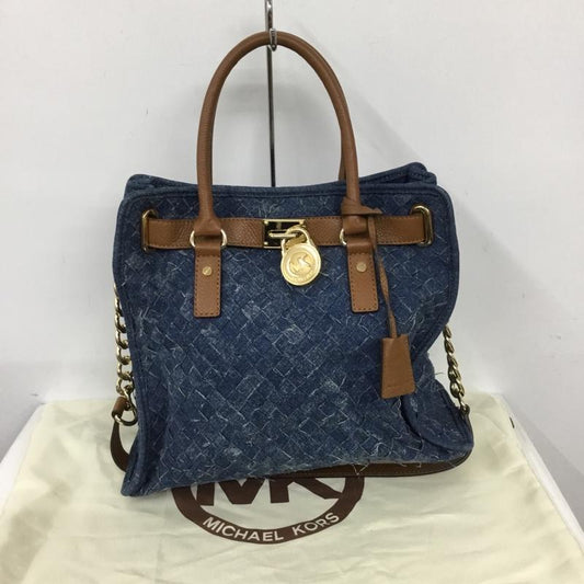 マイケルコース MICHAEL KORS トートバッグ トートバッグ デニム ショルダー 無地 インディゴ / インディゴ / X 金 / ゴールド /  レディース USED 古着 中古 10128844