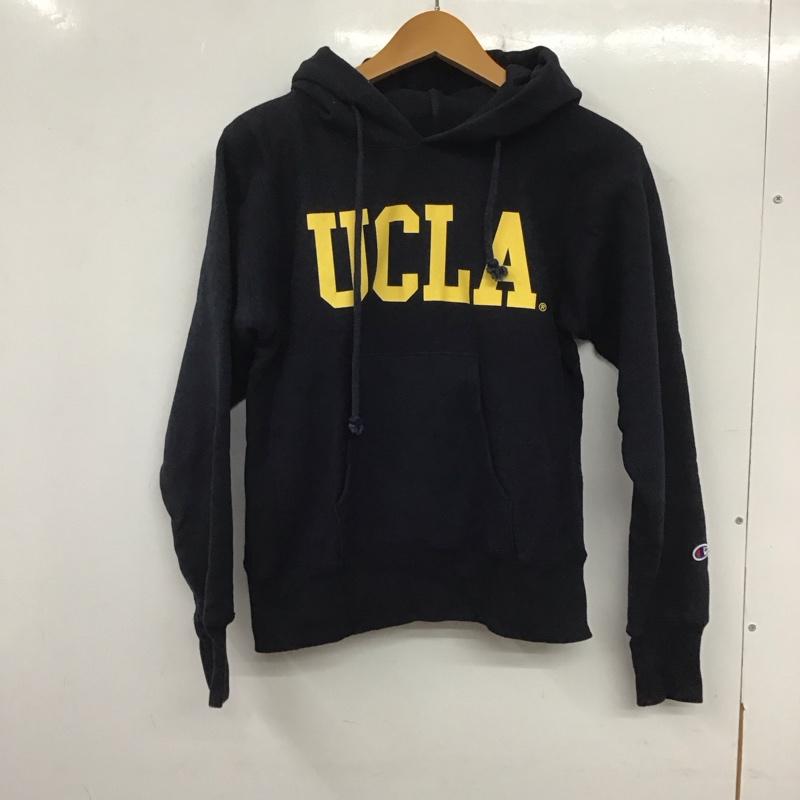 チャンピオン Campion パーカー 長袖 S 無地 紺 / ネイビー /  レディース USED 古着 中古 10139971