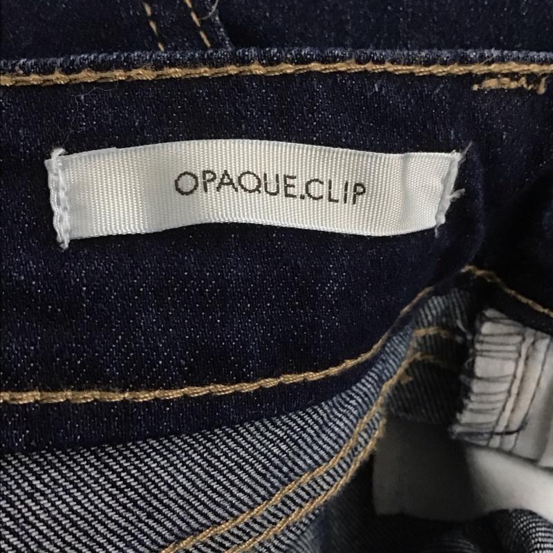 オペークドットクリップ OPAQUE.CLIP パンツ デニム、ジーンズ L 無地 インディゴ / インディゴ /  レディース USED 古着 中古 10140247