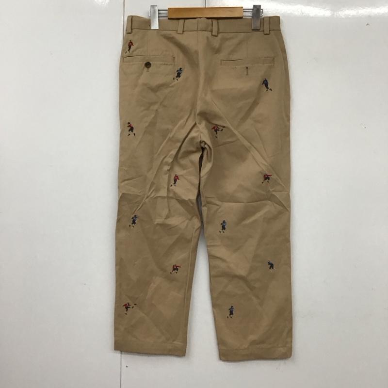 ブルックスブラザーズ BROOKS BROTHERS パンツ チノパン W32 刺繍 アメフト 32インチ 総柄 ベージュ / ベージュ /  メンズ USED 古着 中古 10111218