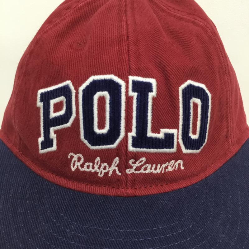 ポロラルフローレン POLO RALPH LAUREN 帽子 キャップ 6パネル ロゴ キャップ タグ付 ロゴ、文字 えんじ / ワインレッド /  メンズ USED 古着 中古 10106051