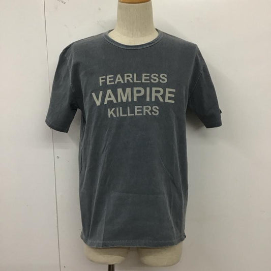 クラクト CLUCT Tシャツ 半袖 ロゴ、文字 X プリント 灰 / グレー /  メンズ USED 古着 中古 10128344