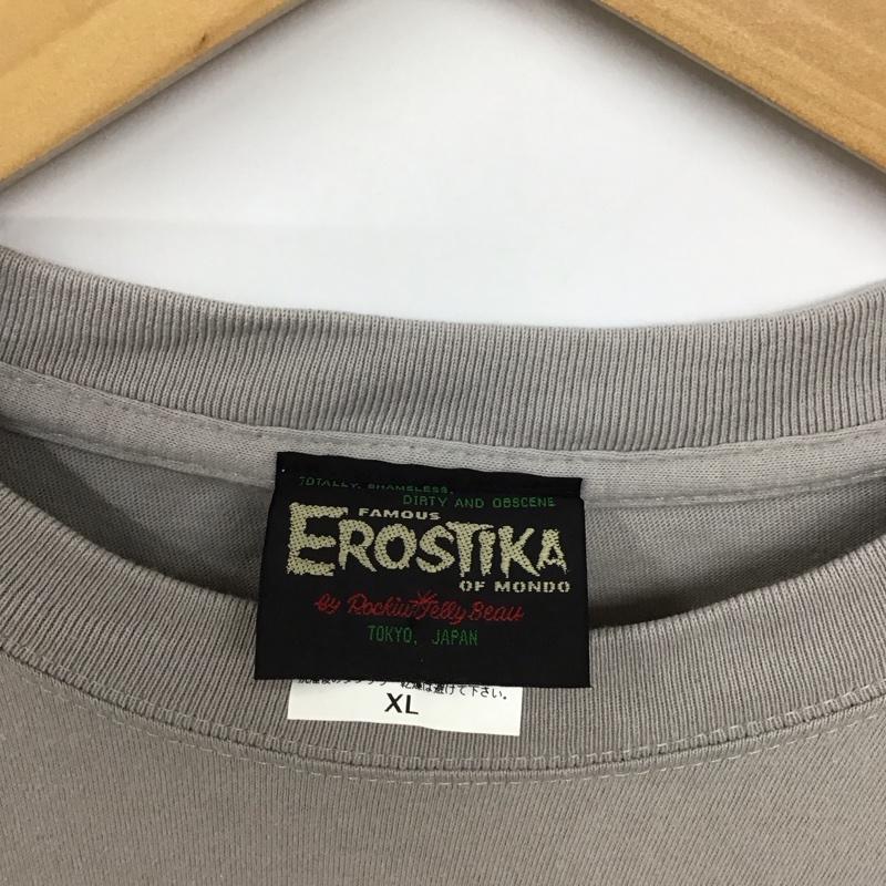 エロスティカ EROSTiKA Tシャツ 半袖 ゴジラ VS ヘドラ　50周年 Tシャツ XL プリント 灰 / グレー /  メンズ USED 古着 中古 10130112