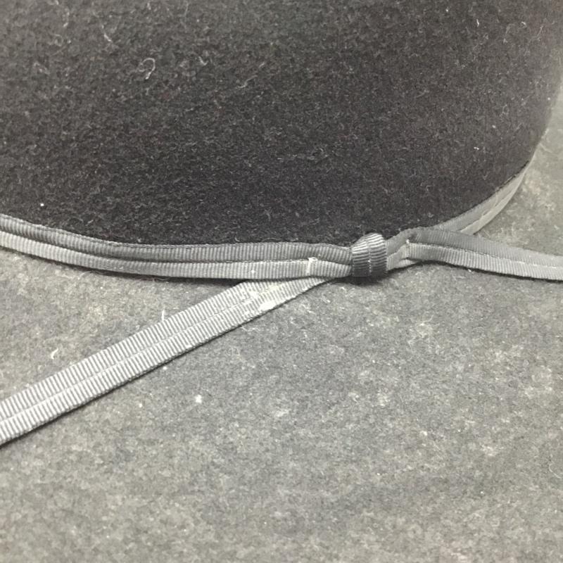 ステットソン STETSON 帽子 ハット 中折れ帽 フェルトハット USA製 無地 黒 / ブラック /  メンズ USED 古着 中古 10119107