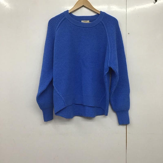 スタディオクリップ studio CLIP ニット、セーター 長袖 FREE 無地 青 / ブルー /  レディース USED 古着 中古 10141746