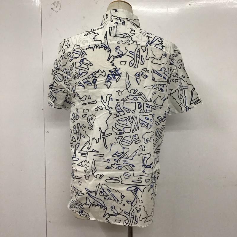 アルマーニエクスチェンジ ARMANI EXCHANGE シャツ、ブラウス 半袖 半袖シャツ 総柄シャツ プリントシャツ M プリント 白 / ホワイト /  メンズ USED 古着 中古 10127760