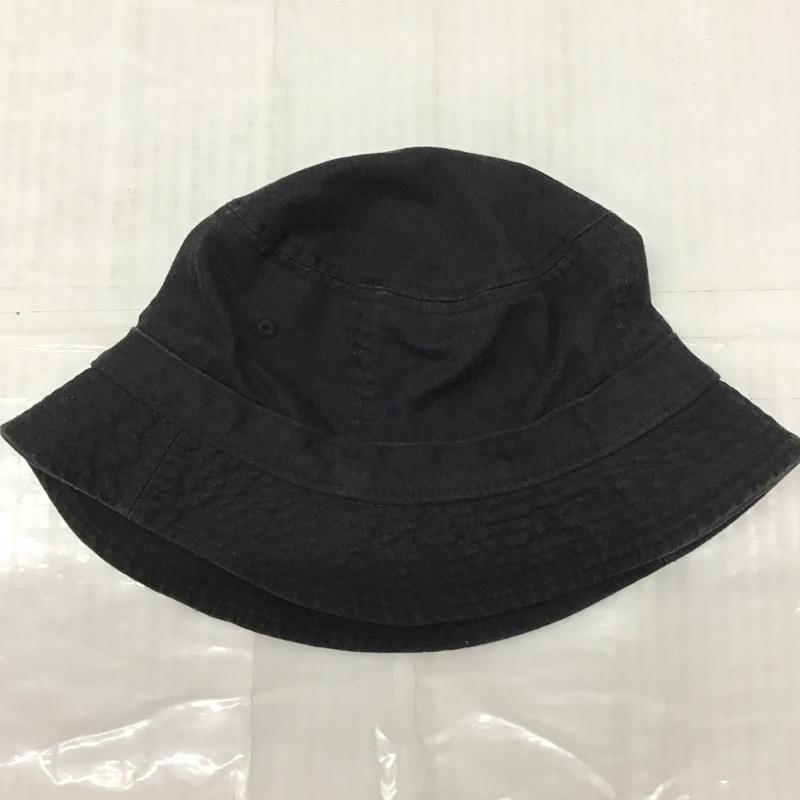 ニューエラ NEW ERA 帽子 ハット バケットハット バケハ ロゴ、文字 黒 / ブラック /  メンズ USED 古着 中古 10115676
